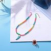 Handmade Polymer Clay Heishi Beads Pendant Necklaces X1-NJEW-JN02816-3