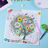 6Pcs 6 Colors Flower Plastic Diamond Painting Magnet Cover Holder AJEW-SZ0001-98-6