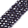 Electroplate Glass Beads Strands EGLA-A044-P4mm-A11-1
