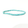 4mm Round Synthetic Turquoise Beads Bracelet for Men KG3069-36-1