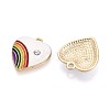 Alloy Enamel Pendant ENAM-YW0002-36A-2