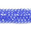 Transparent Electroplate Glass Beads Strands EGLA-A039-T3mm-A07-1