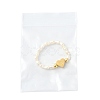 Natural Freshwater Pearl & 304 Stainless Steel Bead Finger Rings RJEW-FS00001-06-7