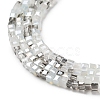 Gradient Color Electroplate Glass Bead Strands X-GLAA-E042-05-B02-4