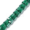 Transparent Electroplate Glass Beads Strands EGLA-H107-02A-PL03-1