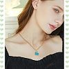 12Pcs 6 Colors Rack Plating Brass Enamel Pendants KK-FH0004-09-5