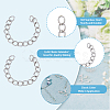 150Pcs 304 Stainless Steel Curb Chains Extender STAS-DC0013-10-4