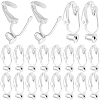 40Pcs Brass Clip-on Earring Converters Findings KK-SC0004-70S-1