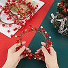 Plastic Artificial Berry Candle Ring AJEW-WH0401-05-3