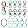 PandaHall Elite 10Pcs Alloy Swivel Clasps FIND-PH0009-05-1