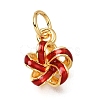 Brass Enamel Pendants KK-G605-10G-01-1