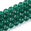 Transparent Glass Bead Strands GLAA-R095-10mm-39-1