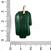 Synthetic Malachite Carved Pendants GG-CBA5963-01B-NH-3