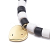 3Pcs 3 Style Handmade Polymer Clay Beaded Stretch Bracelets Set BJEW-JB08853-7