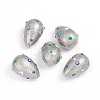 Paint Sprayed Shell Pearl Beads BSHE-I010-09-2