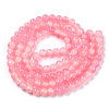 Crackle Baking Paint Imitation Jade Glass Beads Strands DGLA-T003-6mm-02-3