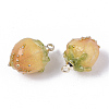Handmade Epoxy Resin Flower Pendants X-KY-S163-103E-3