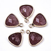 Natural Strawberry Quartz Charms G-N326-48C-1