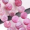 Dyed Natural Weathered Agate Beads Strands G-T144-28-1