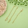 Long-Lasting Plated Brass Chain Extender KK-F711-09G-4