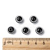 Round Striped Resin Beads X-RESI-R158-10mm-11-4