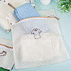 3Pcs 3 Styles Polyester Mesh Zipper Laundry Bags ABAG-TA0002-22-8