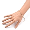 Brass Curb Chain Bracelets X-BJEW-JB05363-4