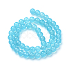 Natural White Jade Bead Strands G-S211-6mm-XL10-2