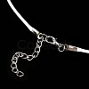 Waxed Cotton Cord Necklace Making MAK-YWC0001-01P-02-4