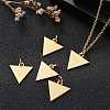 Ion Plating(IP) 304 Stainless Steel Pendants STAS-I311-22G-7