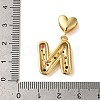 Rack Plating Brass Micro Pave Clear Cubic Zirconia Perdants KK-C067-12G-N-3