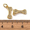 Brass Micro Pave Cubic Zirconia Pendants KK-P308-59G-3