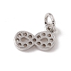 Brass Micro Pave Cubic Zirconia Charms ZIRC-F132-75P-2