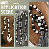 50Pcs 2 Colors Wood Large Hole European Beads WOOD-SP0001-50-6