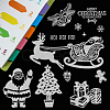 9 Sheets 9 Style Festival & Animal & Word Pattern PVC Plastic Stamps DIY-GL0002-68-5