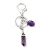 Natural Amethyst Keychain KEYC-M022-05A-1