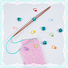 30Pcs Eco-Friendly ABS Plastic Knitting Crochet Locking Stitch Markers Holder IFIN-SC0001-96D-5