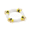 Glass Seed Beads Stretch Finger Rings for Women RJEW-JR00519-5