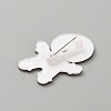 Christmas Acrylic Brooch Pin JEWB-WH0030-12E-2