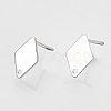 Brass Stud Earring Findings KK-N186-60P-1