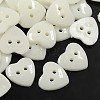 Acrylic Heart Buttons BUTT-E071-B-01-1