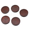 Natural Wood Cabochon Settings WOOD-WH0115-37C-F-1