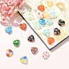 Handmade Millefiori Glass Heart Bead LK-YW0001-06-5