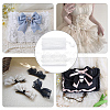 2 Cards 2 Styles Polycotton Pleated Elastic Lace Ribbon OCOR-FG0001-69A-6