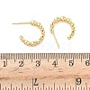Brass Micro Pave Clear Cubic Zirconia Stud Earrings X-EJEW-G452-07G-5