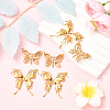6Pcs 2 Styles 304 Stainless Steel Pendants STAS-BBC0007-74-4