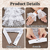 Polyester Detachable Flower Lace Collar Sets for Women DIY-WH0816-187A-3