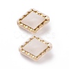 Plating Transparent Acrylic Beads X-OACR-P013-30E-2