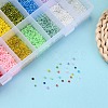 24 Colors 12/0 Glass Seed Beads SEED-X0052-02-2mm-4