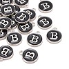 Platinum Plated Alloy Charms ENAM-S118-02B-P-4